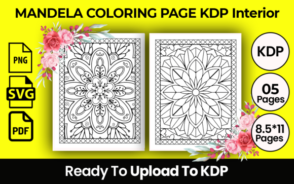 Mandala Coloring Page Graphic Coloring Pages & Books Adults By kdp supervise