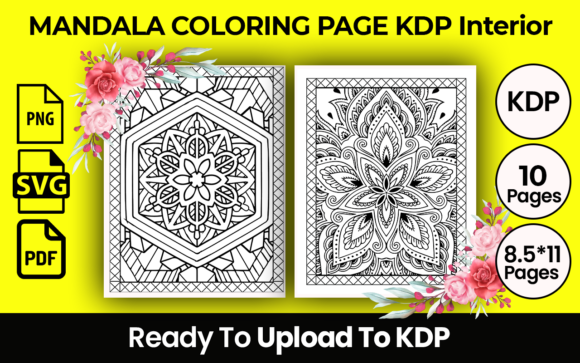 Mandala Coloring Page Grafika Kolorowanki i książki dla dorosłych Przez kdp supervise