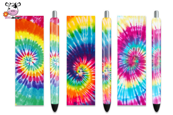 Tie Dye Pen Wrap Graphic Crafts By BOO.design