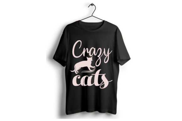 Cat SVG Design, Crazy Cats Graphic T-shirt Designs By Gm Designer