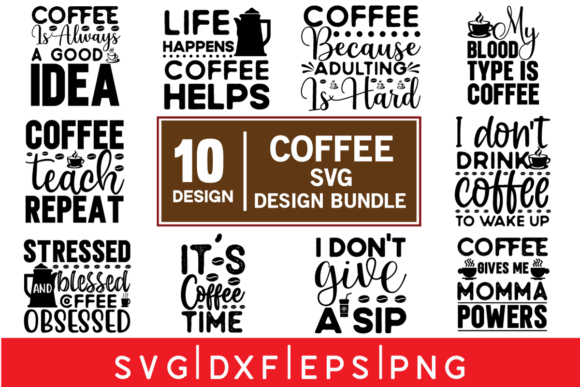 Coffee SVG Design Bundle Graphic Crafts By creativeart