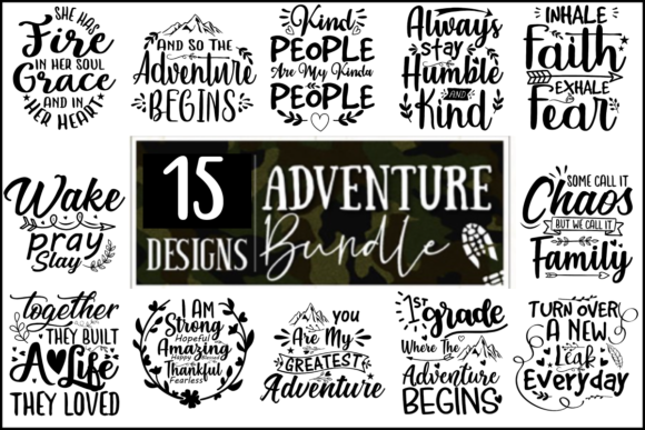 Adventure SVG Bundle Cut File Vol 7 Graphic Crafts By SvgDesignStudio