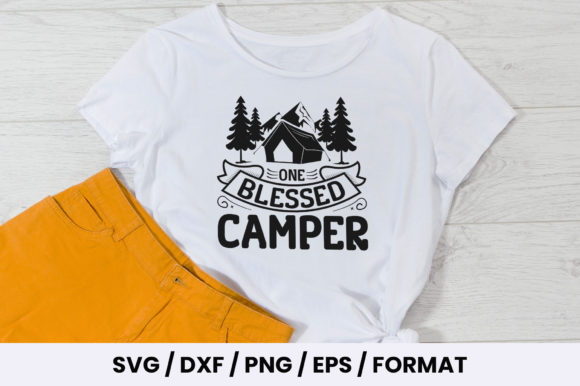 One Blessed Camper Graphic Print Templates By macreativegraphix