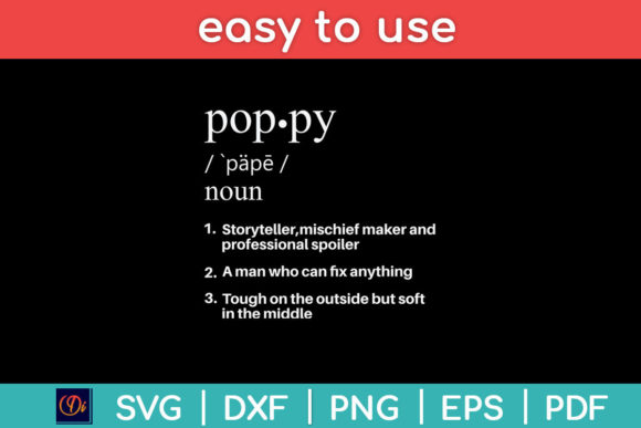 Poppy Definition Funny Father's Day Svg Graphic Crafts By designindustry