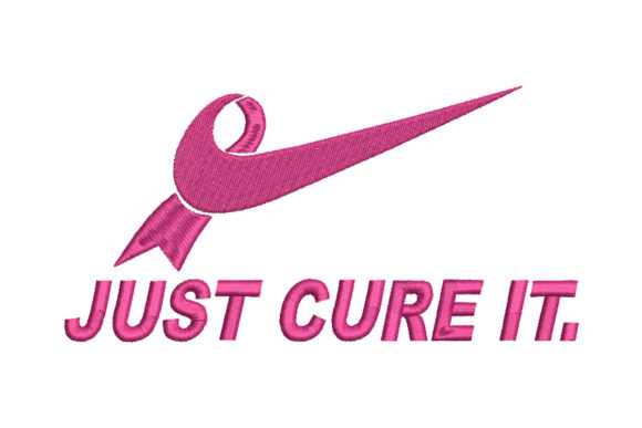 Just Cure It Breast Cancer Awareness Awareness Embroidery Design By FlowerEmbroidery