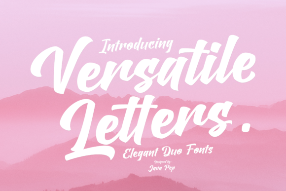 Versatile Letters Duo Script Script & Handwritten Font By JavaPep