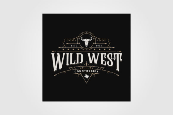 Wild West Texas Logo Vintage Vector Graphic Logos By lawoel