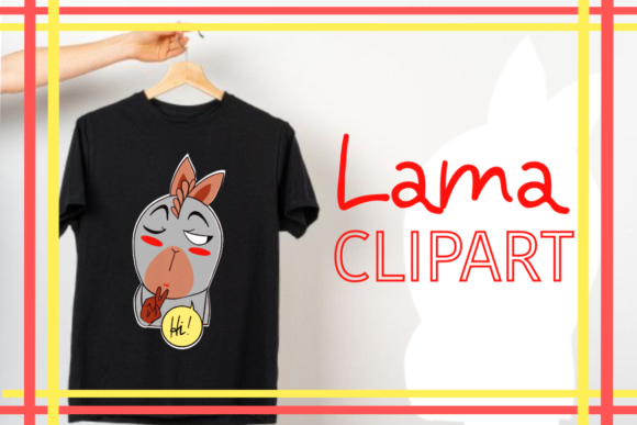 Lama Clipart Afbeelding Afdrukbare Illustraties Door Anna Kub Design
