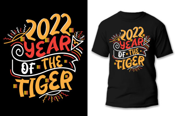 Year of the Tiger Graphic T-shirt Designs By SM ART CREATION