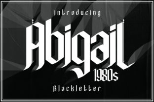 AbigaiL1980s Blackletter Font By Al Mughni Studio3 1