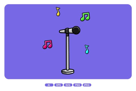 Microphone Graphic Icons By mokshastuff