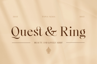 Quest and Ring Serif Font By Typia Nesia 1