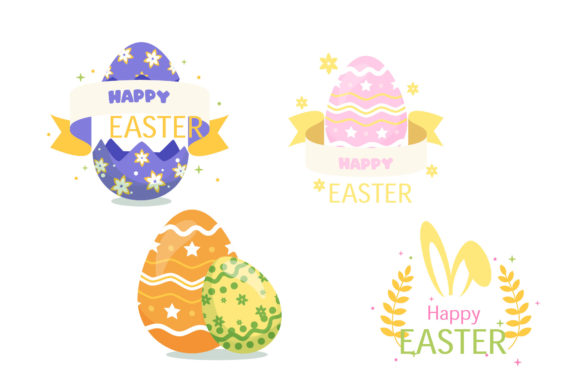 Easter Egg Vector Bundle Items Graphic Icons By shodancois