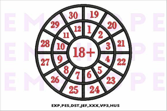 Addition Wheel 18 + School & Education Embroidery Design By EMBHOPE