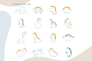 Dino Boy SVG Gráfico Objetos Gráficos de Alta Calidad Por Happy Letters 6
