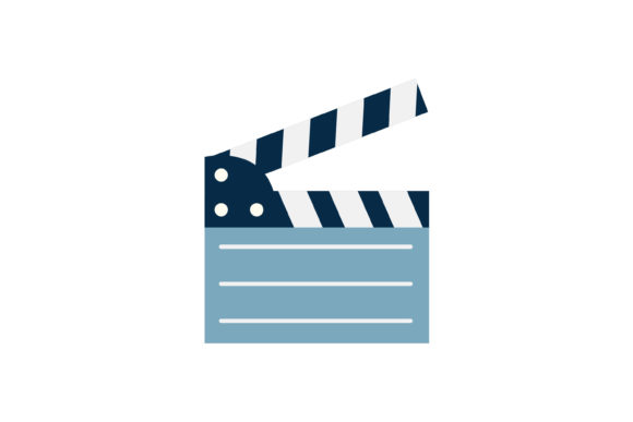 Movies Clapper Board Icon Grafika Ikony Przez pinkskiesstudioo