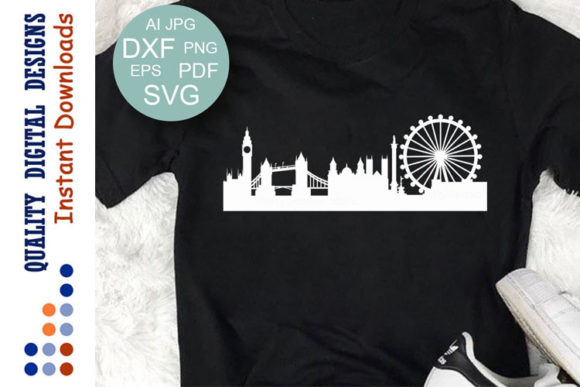 London City, Skyline, Cityscape Svg Graphic Crafts By Mama Lama design