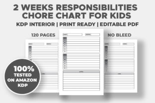2 Weeks Responsibilities Chore Chart Graphic KDP Interiors By Saniya 1