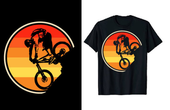 Retro Vintage Cycling T-shirt Design Graphic T-shirt Designs By tee_expert
