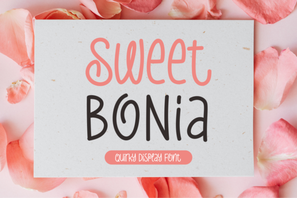 Sweet Bonia Display Font By a piece of cake