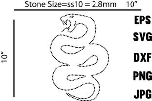 Snake Rhinestone Design Graphic Print Templates By Graphic Art