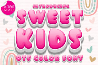 Sweet Kids Color Fonts Font By Nobu Collections 1