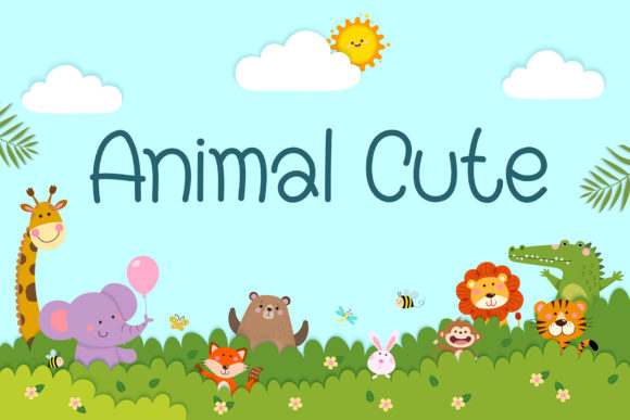 Animal Cute Display Font By Fox7