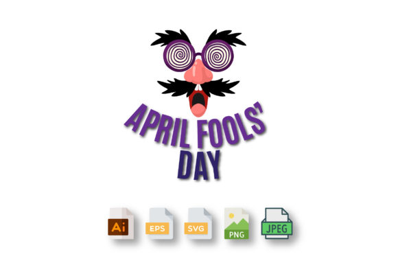 April Fools Day Transparent SVG Illustration Modèles Graphiques Par ss graphic studio