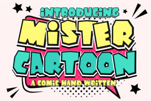 Mister Cartoon Display Font By Nobu Collections 1