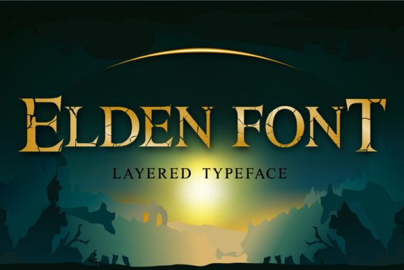 Elden Serif Font By Fractal font factory