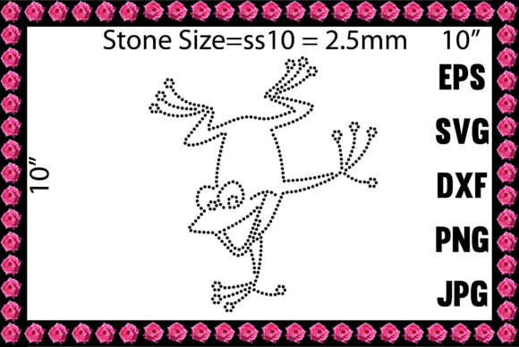 Frogs Rhinestone Design Grafika Szablony do Druku Przez Graphic Art