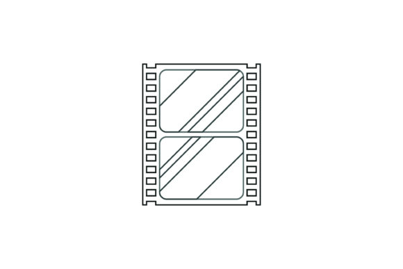 Movies Strip Color Line Icon Grafika Ikony Przez pinkskiesstudioo
