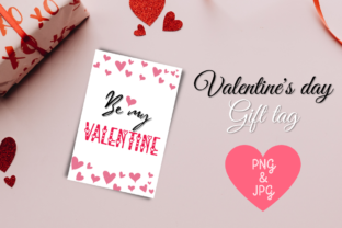 Printable Be My Valentine Gift Tag Graphic Print Templates By designogenie 1