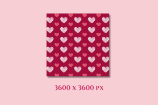 Valentine Hearts Digital Paper Graphic Patterns By designogenie 3