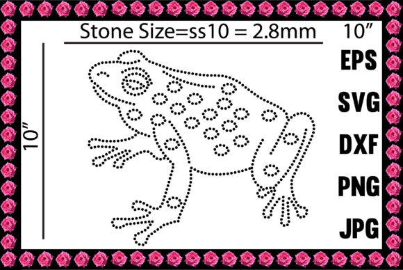 Frogs Rhinestone Design Graphic Print Templates By Graphic Art