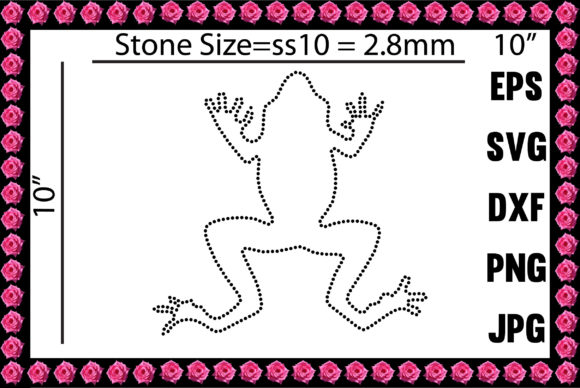 Frogs Rhinestone Design Gráfico Modelos de Impressão Por Graphic Art