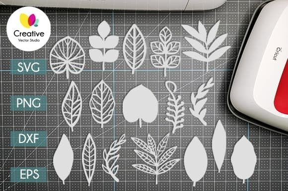 Paper Leaves Bundle #7 Graphic Crafts By creative.vector.studio