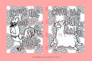 Animals Cussing Coloring KDP Interior Graphic Print Templates By Paper Clouds Studio 2