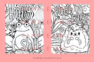 Animals Cussing Coloring KDP Interior Graphic Print Templates By Paper Clouds Studio 4