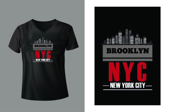 Brooklyn NYC T-shirts Design Grafica Modelli di Stampa Di atondri01