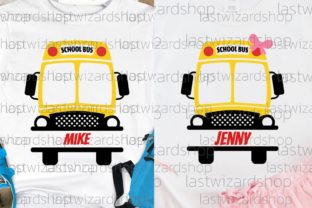 School Bus Driver Svg, Monogram Name Graphic Crafts By Lastwizard Shop 5