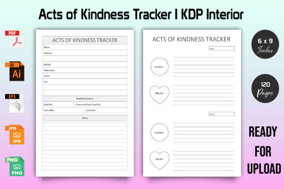 Acts of Kindness Tracker | Kdp Interior Graphic KDP Interiors By Das_Design