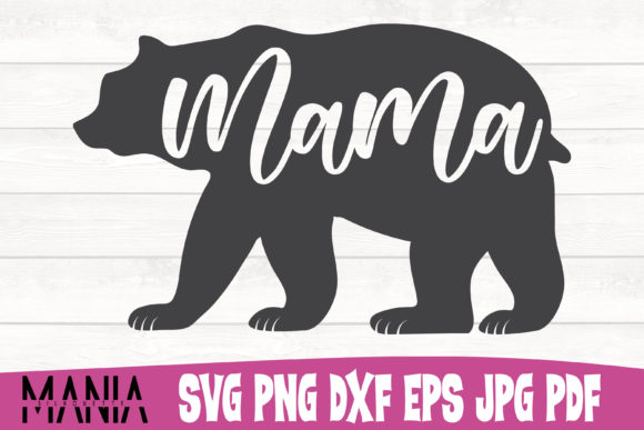 Mama Bear Svg Cut File Design Graphic Graphic Templates By SilhouetteMania
