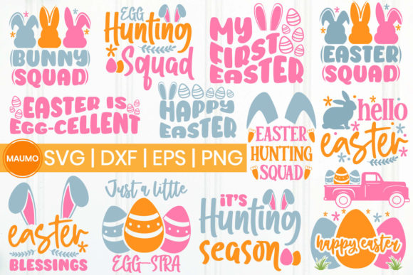 13 Happy Easter Svg Bundle Graphic Print Templates By Maumo Designs