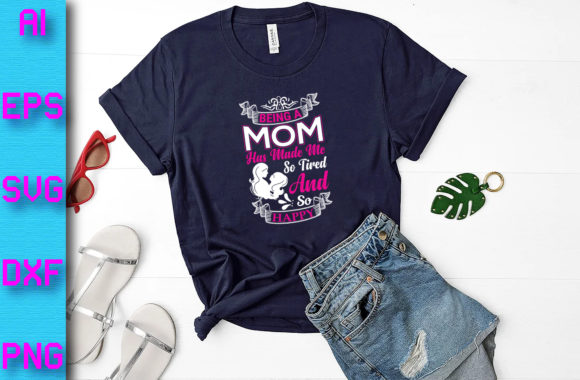 Mom Typography T-shirt Design Graphic T-shirt Designs By crativearif
