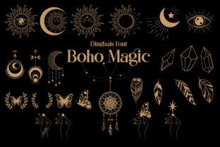 Boho Magic Dingbats Font By Fox7 1