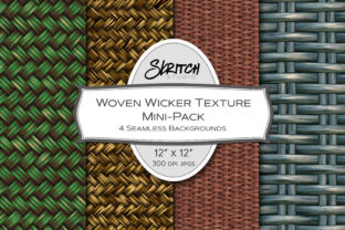 FREE Woven Wicker Texture Mini-Pack Illustration Fonds d'Écran Par skritchstudio