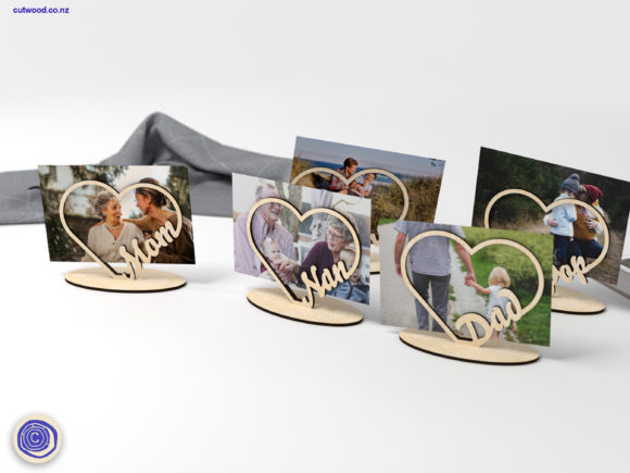Heart Photo Frame Graphic 3D SVG By Cutwood