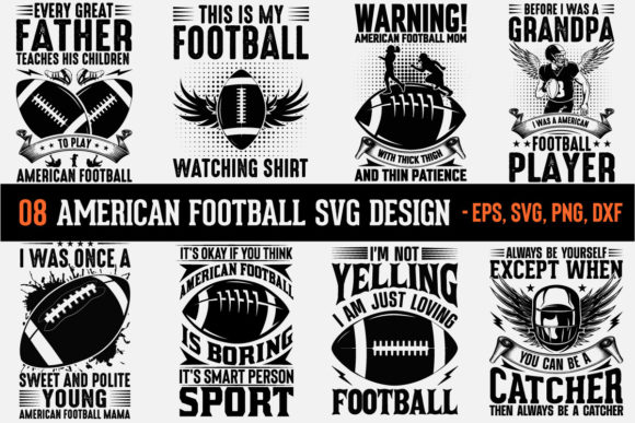 American Football SVG Grafica Creazioni Di mitoncrr