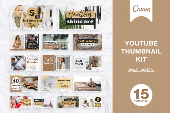 YouTube Thumbnail Kit Editable in Canva Graphic Graphic Templates By OniriqveDesigns